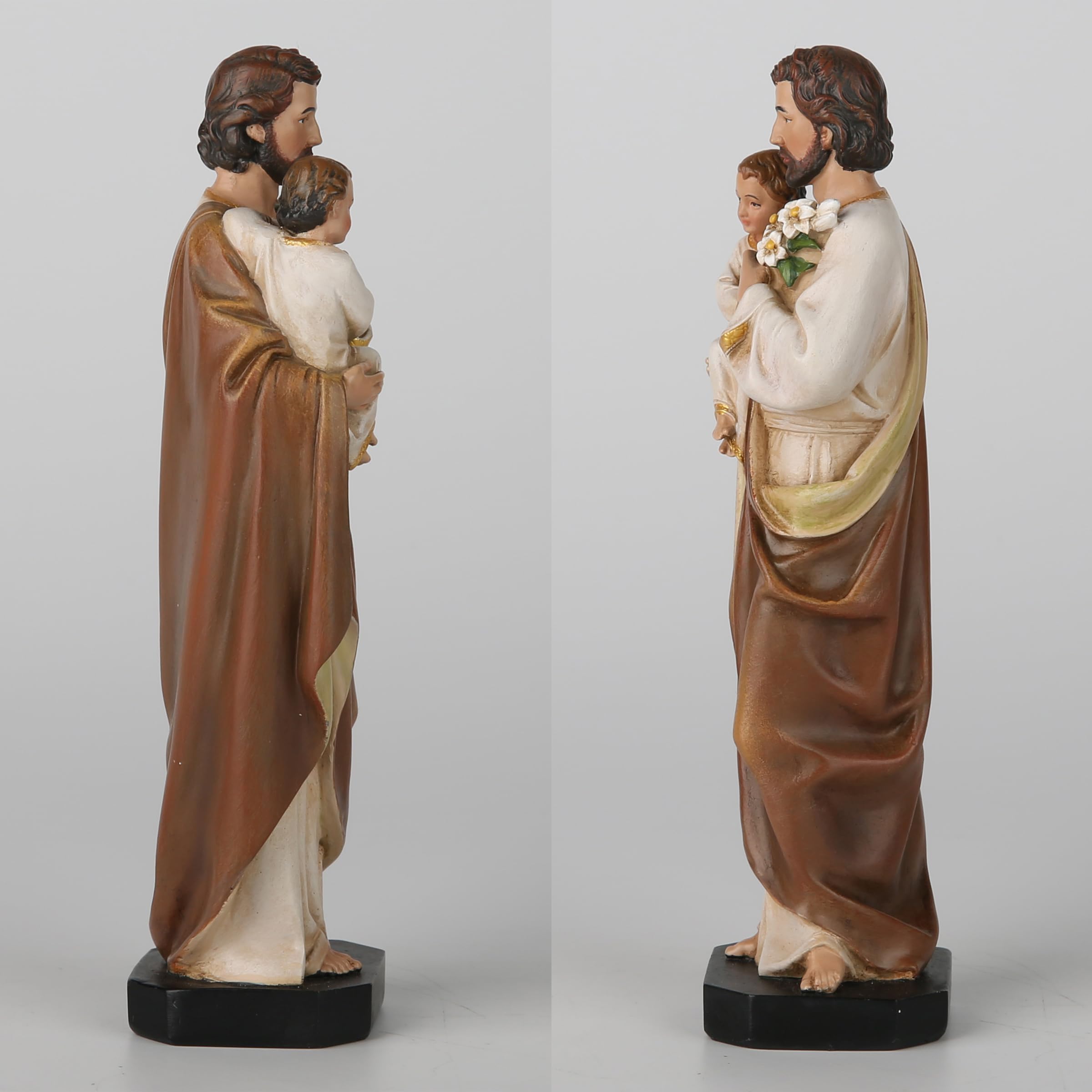 Amazon.co.jp: BC カトリック聖ヨセフと子供のイエスの像